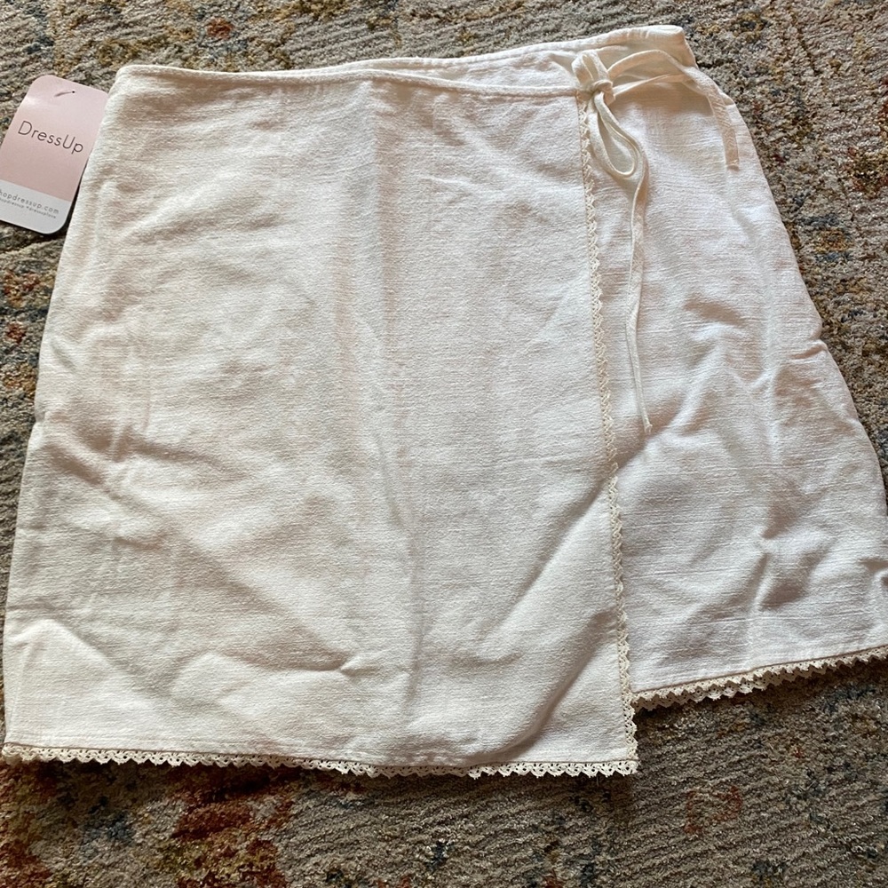 White Wrap Skirt